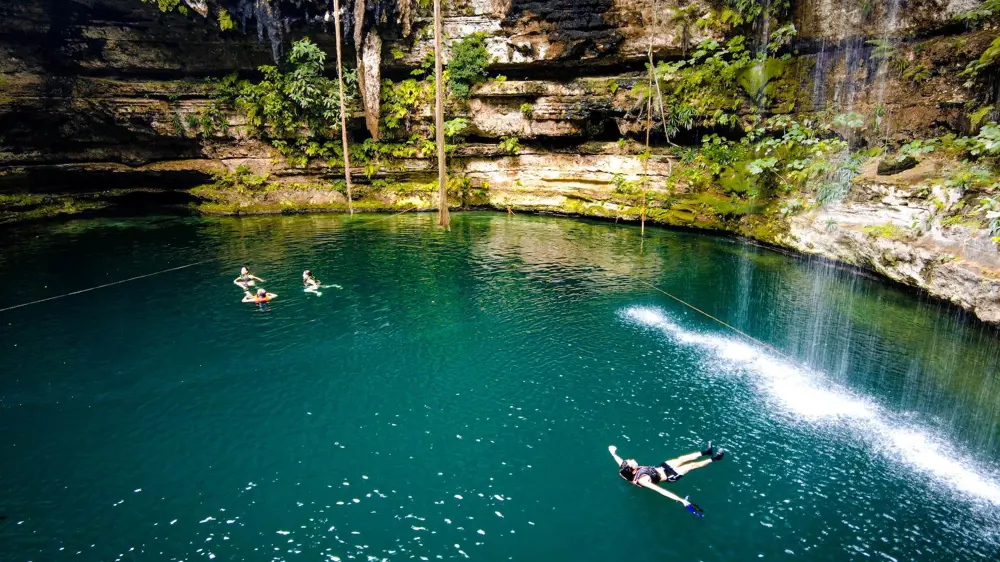 cenote mexiko yucatán félsziget