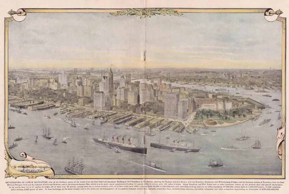 manhattan látképe 1910-ből