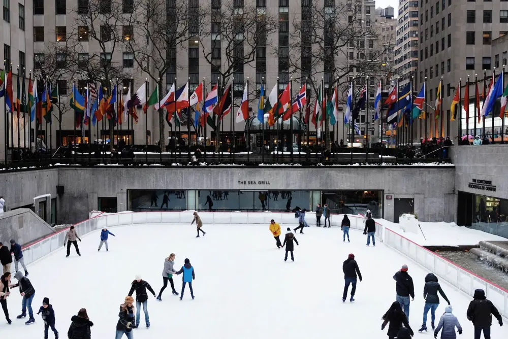 new york télen korcsolya szabadtéren