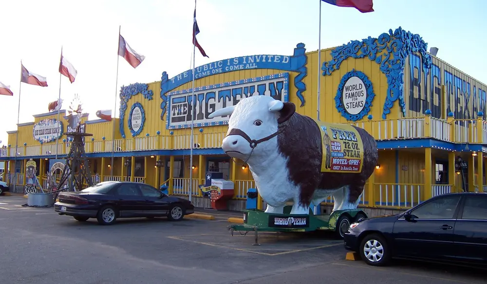 route 66 big texan steak texas amerikai gasztronómia amarillo