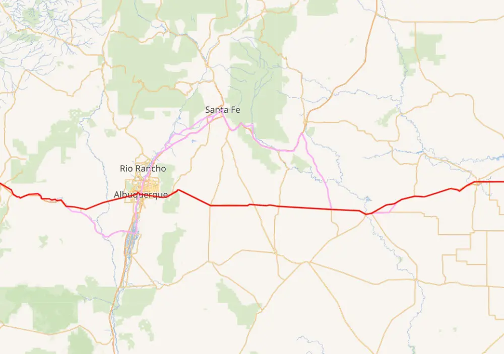 route 66 térkép wikipedia útvonal