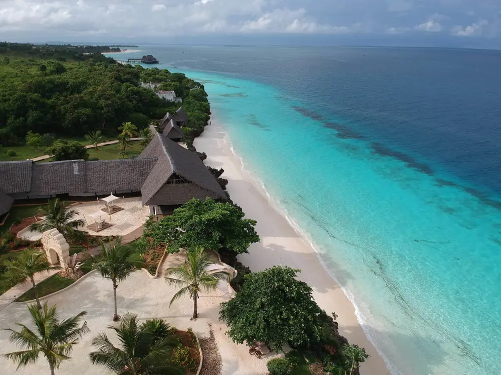 zanzibári hotel szállás a tengerparton