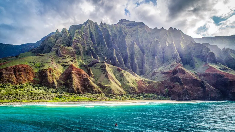 csipkézett napali coast kauai szigetén