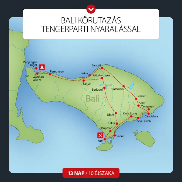 Bali körutazás tengerparti nyaralással 13 nap / 10 éj kép