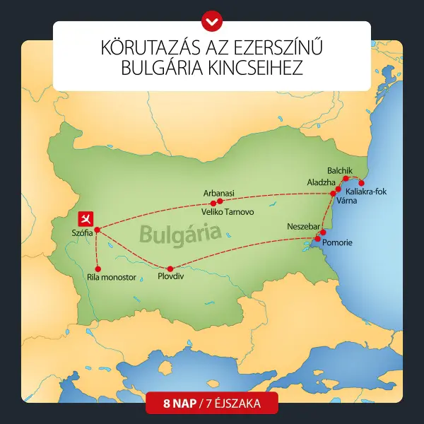 Az ezerszínű Bulgária körutazás 8 nap / 7 éj kép