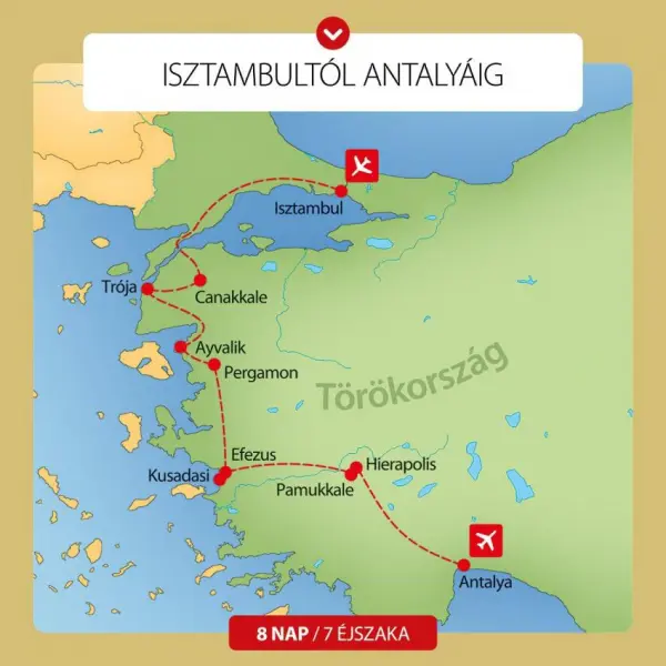 Isztambultól Antalyáig kép