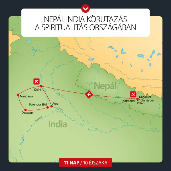 India-Nepál körutazás a spiritualitás országában 12 nap / 10 éj 1. kép