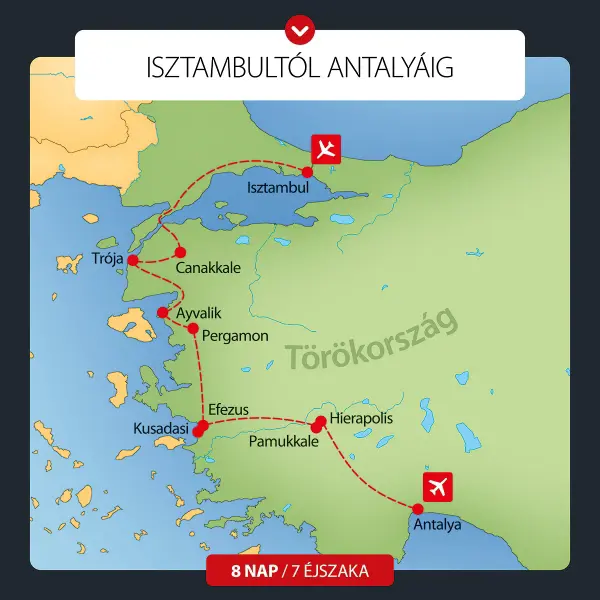 Isztambultól Antalyaig 8 nap / 7 éj 1. kép