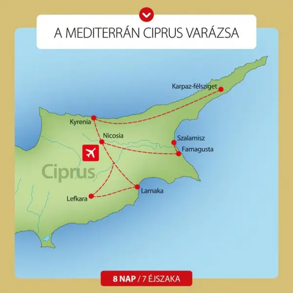 Ciprus körutazás 1. kép