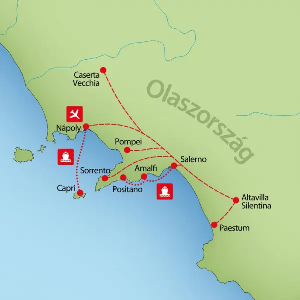 Amalfi fenséges partvidéke 1. kép