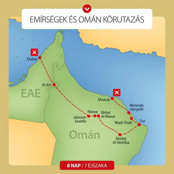 Az Emírségek és Omán 1. kép