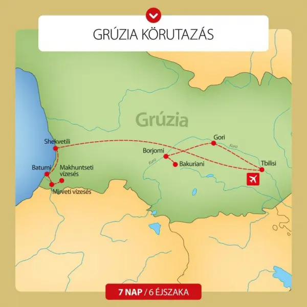 Grúzia körutazás 1. kép
