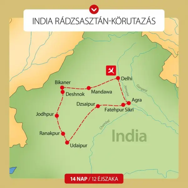 India Rádzsasztán-körutazás 2025 1. kép