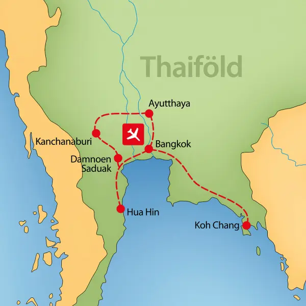 Thaiföld körutazás - tengerparti hosszabbítással kép