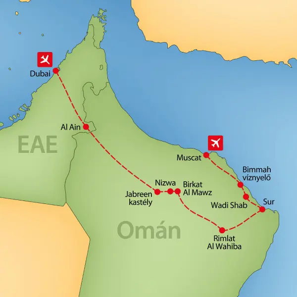 Emírségek és Omán körutazás 1. kép