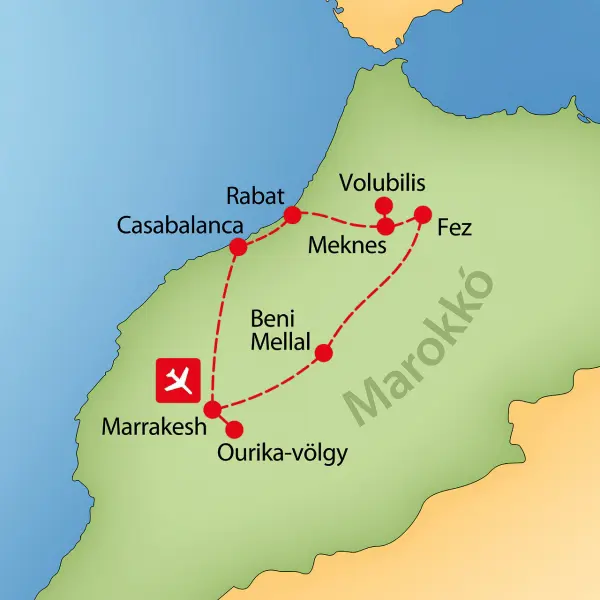 Marokkó királyi városai körutazás 1. kép