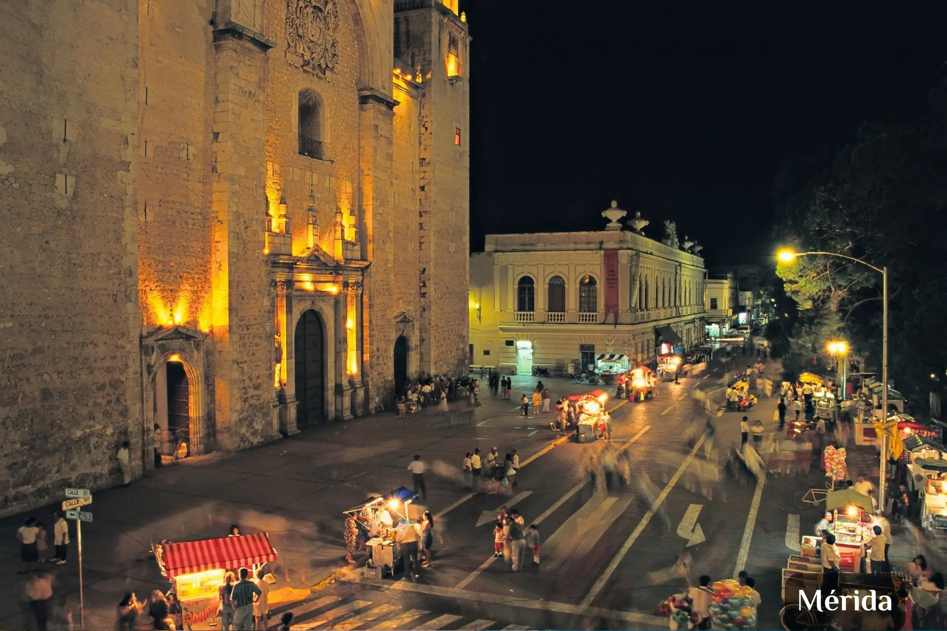 mexikói éjszakai piac és street food
